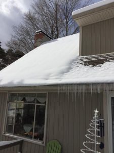 non airtight house in winter